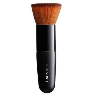 Brocha de punta plana ETVOS, nylon Taklon de lujo, puntas de cerdas cortadas en ángulo recto, ideal para base mineral