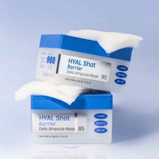 Máscara de ampolla diaria barrera Hyal Shot de Dermatory B5, 350g x 30 hojas