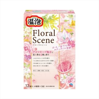 Tablettes de bain florales EARTH ONPO, lot de 12