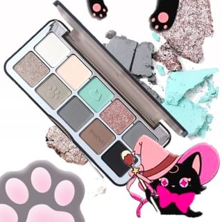Paleta de sombras de ojos SHEDELLA Cat Series 10 colores - Caza #101, 13g