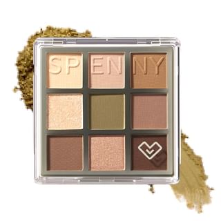 Paleta de sombras de ojos SPENNY 9 colores - Marrón Frío #061
