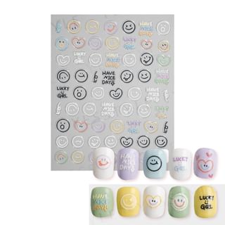 Calcomanías para uñas MEKO - Diseño relieve, tamaño: 1 unidad