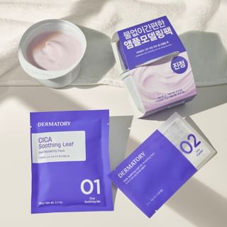 DERMATORY Cica Soothing Leaf Gel Modeling Pack (4 Pieces)