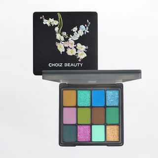 Paleta de sombras de ojos de la serie Planta CHOIZ BEAUTY Orquídea Moth, 12 colores
