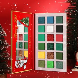 Paleta de sombra de ojos DE'LANCI 18 colores - Tema Navidad (27g)