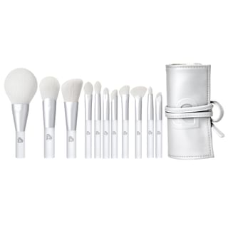 BLJ Mini Makeup Brush Pouch Set - Silver Snow Spirit - 11pcs