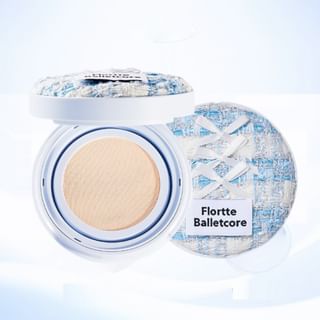 Fond de teint en coussin FLORTTE mat soyeux, bleu #00 Cloud Souffle, 13 g