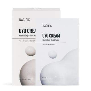 Set de mascarillas faciales en hoja nacificadas Uyu, 27g x 10 unidades