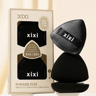 Set de 2 brochas de polvo xixi Black Pineapple Triángulo