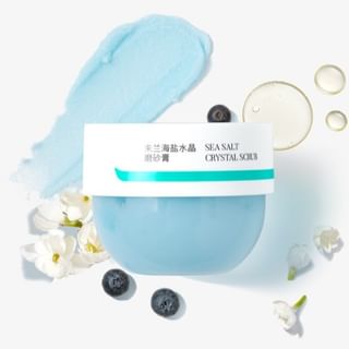 Escruba cristal de sal marina con vainilla y fresa de Weilan - 150g