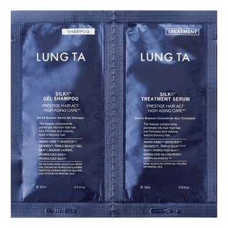 Matsukiyo Lung Ta Enrich Bouncer Amino Gel Shampoo & Concentrate Hair Treatment Trial - 10ml x 2