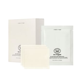 So Natural Vegan Sal Butter Glow Cream Pack Set - 3 Sheets (16ml) x 10 Packs