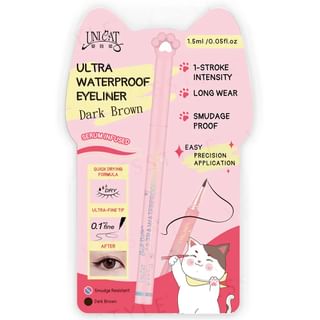 Lápiz de Ojos a Prueba de Agua UNICAT - Marrón Oscuro (Punta Fina, 0.1mm)