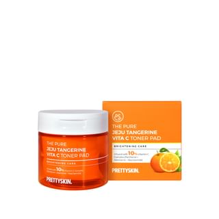 Pretty Skin Pure Jeju Tangerine Vita C Toner Pad
