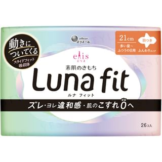Ropa interior higiénica Elleair Ellis Luna Fit, flujo pesado a normal, 21 cm, 26 unidades