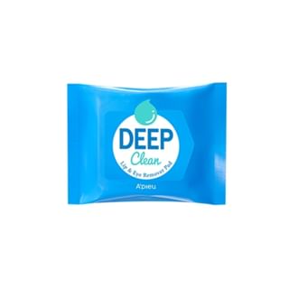 A'PIEU Deep Cleanser Lip & Eye Remover Pads (20 pads)