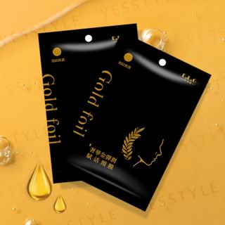 Masque de cou revitalisant doré E.L.G, 1 pièce