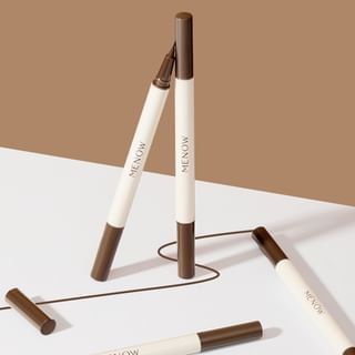 Lápiz corrector y delineador MENOW 2 en 1, Marrón (2 colores)