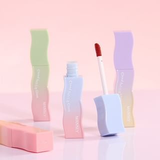 Lodo para labios MANSLY - Nube de niebla Dopamina, 4 colores, Té Albaricoque, 2.9g