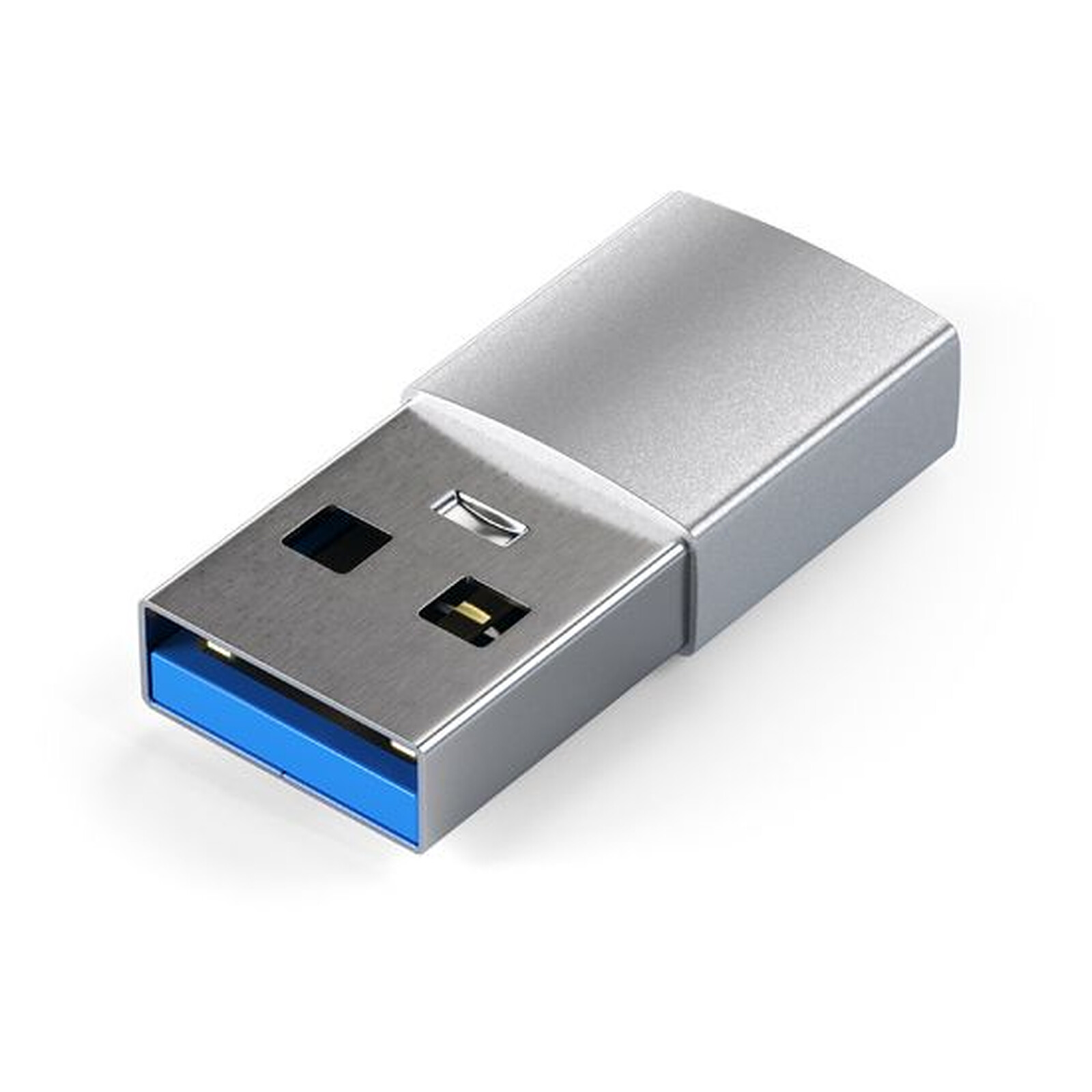 SATECHI USB 3.0 USB-A Male to USB-C Adapter - Silver
