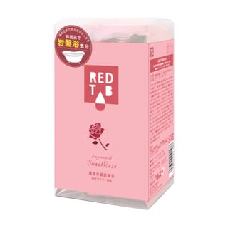 Health Lab Red Tab Carbonated Bath Tablets - Sweet Rose, 50g x 6