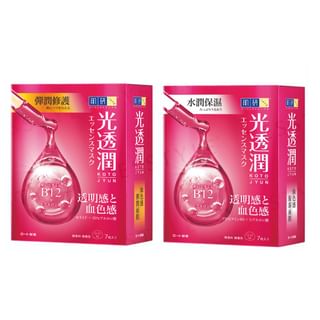 Máscara Rohto Mentholatum Hada Labo Kotojyun Brillo Radiante Rosa, 7 uds.