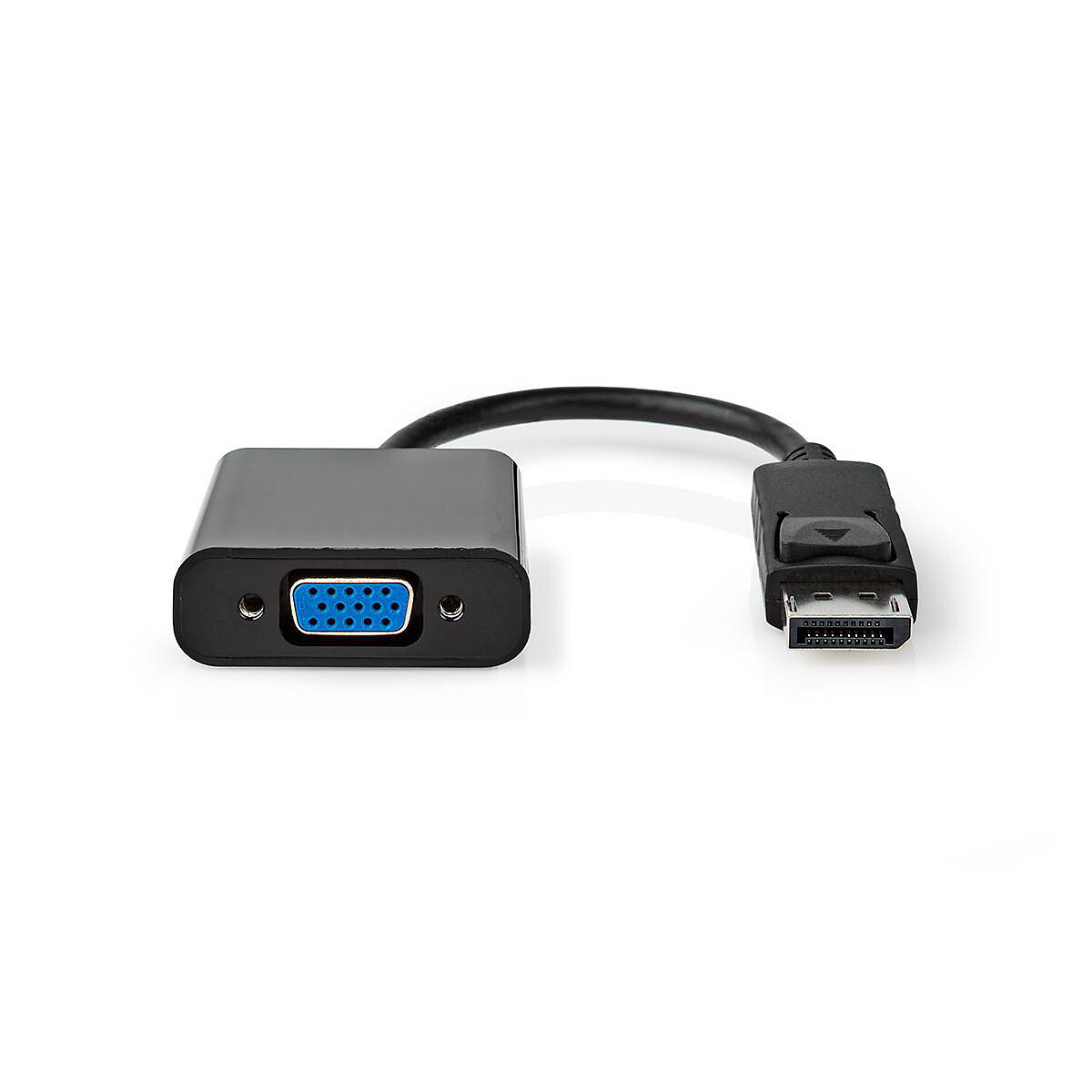 Nedis Adaptateur DisplayPort (M) vers VGA (F) (Noir)