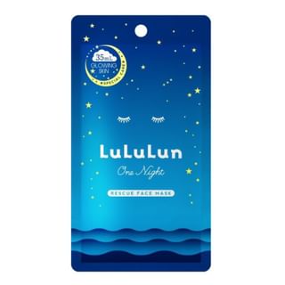 Mascarilla de rescate nocturno LuLuLun para una piel radiante - Tamaño: 1 unidad