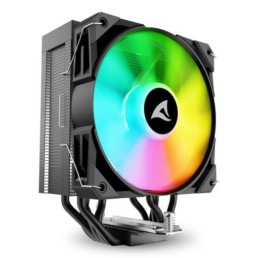 Cachorro de aire Sharkoon A50 RGB 12 cm Negro