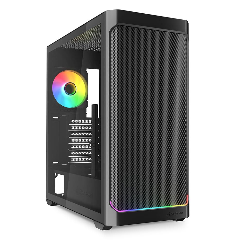 Sharkoon AK4W RGB Strip Midi Tower Black