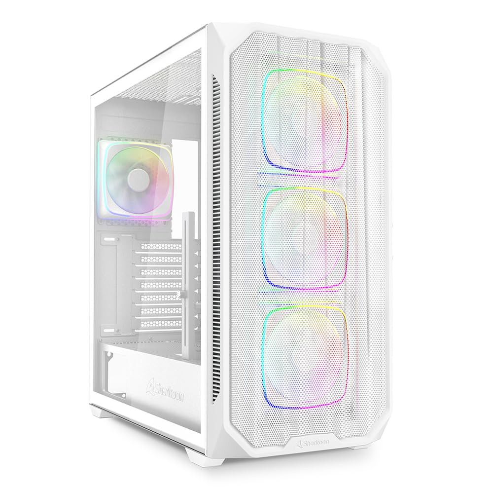 Sharkoon AK5M RGB Midi Tower Case, White