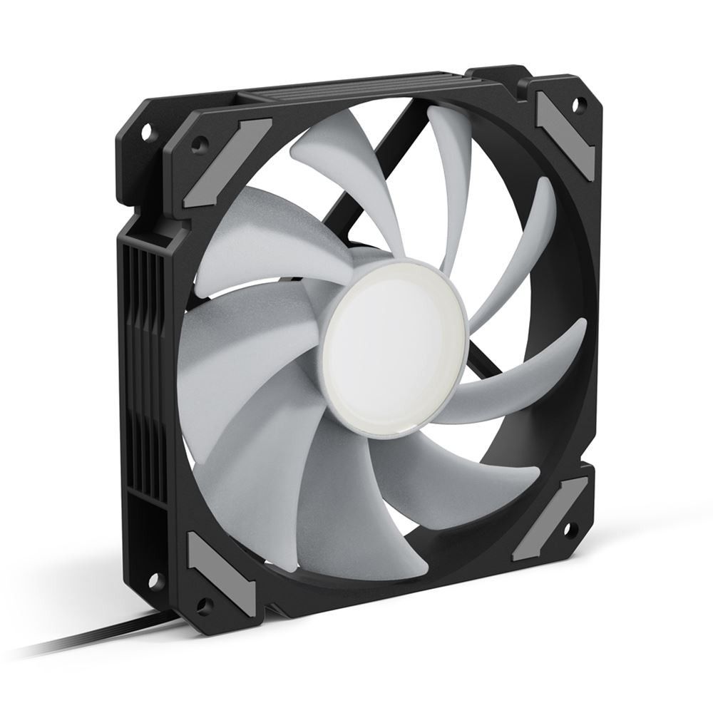 Sharkoon Shark Mirror PWM RGB 12cm Fan - Black
