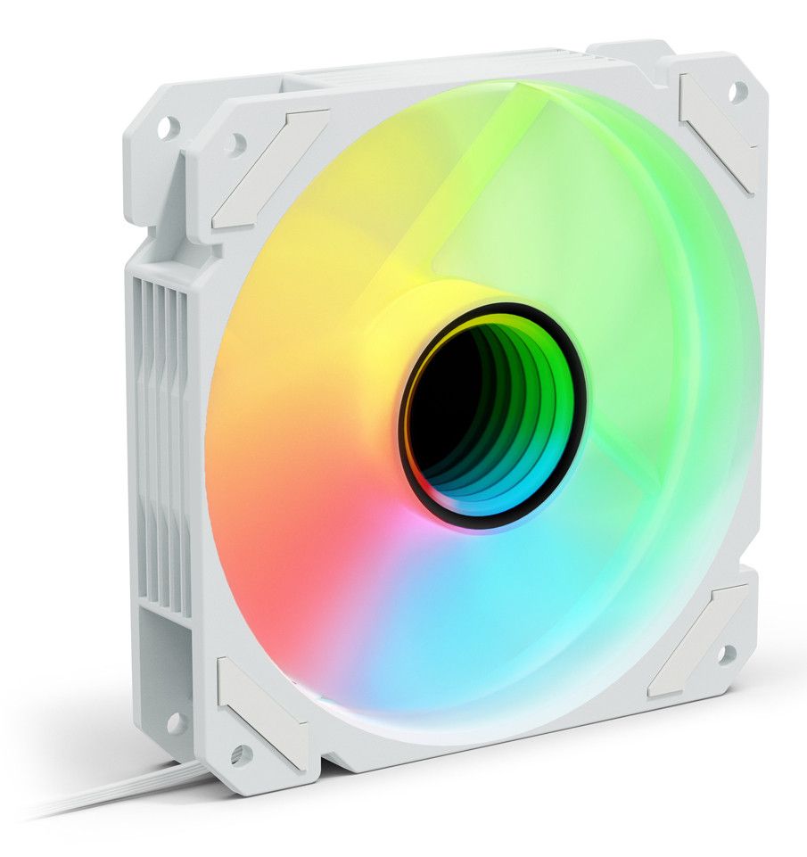 Sharkoon SHARK Mirror RGB PC Case Fan 12cm White