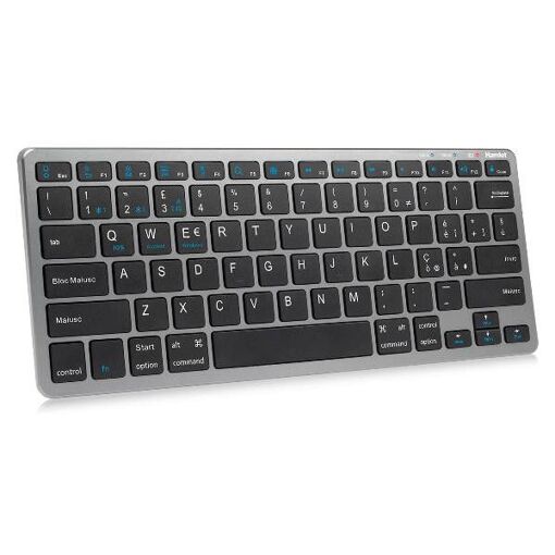 Hamlet XKK400CWB-IT Wireless RF Home Keyboard with Bluetooth QWERTY in Black