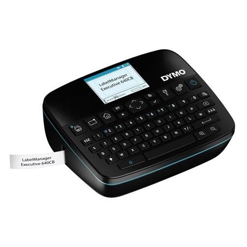 Dymo LabelMANAGER 640CB Label Maker - Monochrome - Thermal Transfer - 2.4 cm Roll - Bluetooth, USB-C - Black