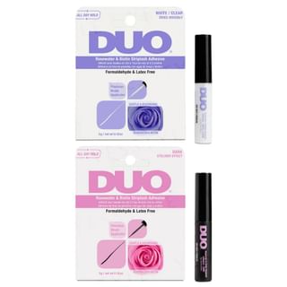 Pegamento para pestañas postizas DUO con Rosa y Biotina - Oscuro