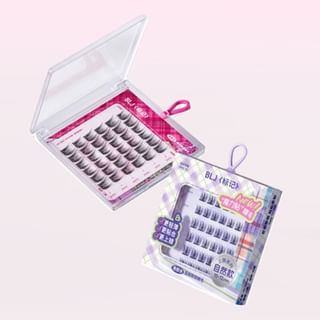 Extensiones de pestañas falsas BLJ sin cola plana - #Quirky Girl, 6*6 grupos
