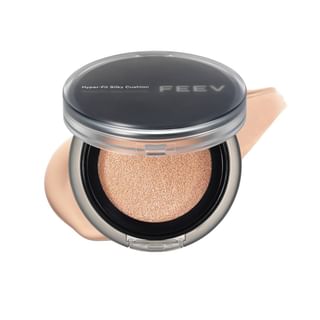 Cushion FEEV Hyper-Fit Sedoso - Tonalidad Melocotón (30 ml, #01)