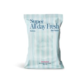 Toallitas desodorantes hetras Super Frescura Diaria - Bombón, Algodón Infantil, Bayas Encantadoras