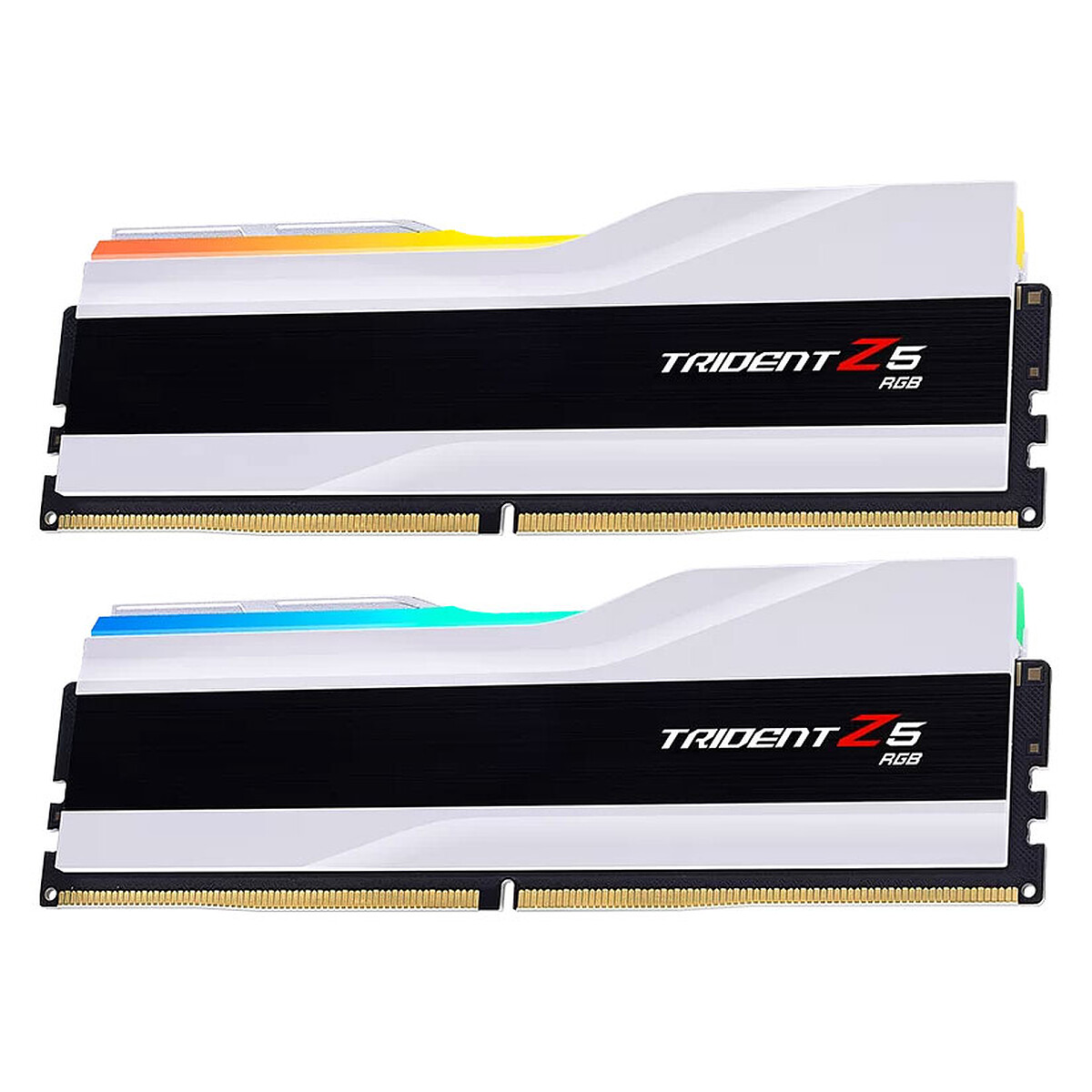 G.Skill Trident Z5 RGB 32 Go (2 x 16 Go) DDR5 6400 MHz CL32 - Blanc