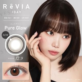 Lentes de contacto diarias Candy Magic ReVIA Pure Glow (paquete de 10, P-2.00)