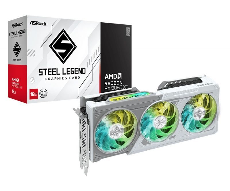ASRock Radeon RX 9060 XT Steel Legend OC 16GB