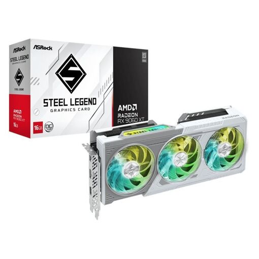 Carte graphique ASRock Radeon RX 9060 XT Steel Legend OC 16 Go