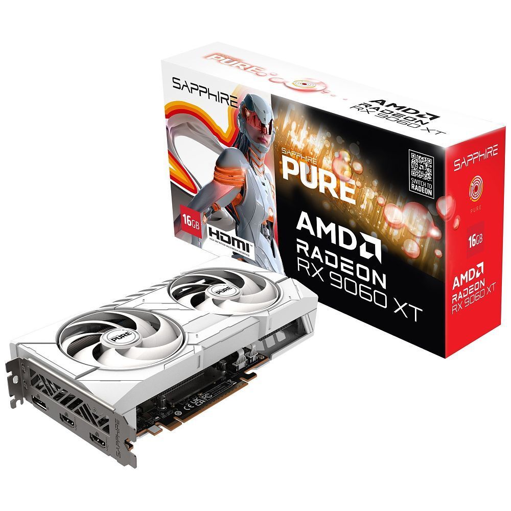 Sapphire Radeon RX 9060 XT Pure (16GB GDDR6, PCI-Express)