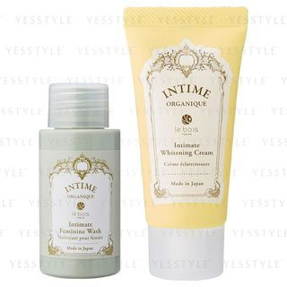 Kit de prueba Intime Orgánico (set de 2 piezas: jabón íntimo y crema blanqueadora)