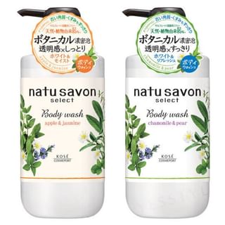Savon corporel Kose Softymo Natu Sélection Apple et Jasmin - 500ml