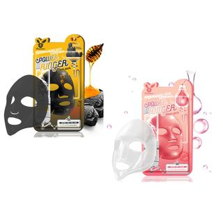 Set de masque visage Elizavecca Deep Power Ringer (Miel de charbon actif noir)
