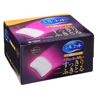 Toallitas limpiadoras de algodón Unicharm Silcot Toque Sedoso (32 unidades)
