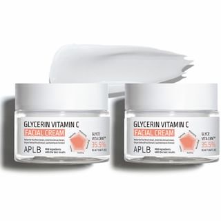 Set de crema facial con glicerina y vitamina C de APLB, 55 ml x 2