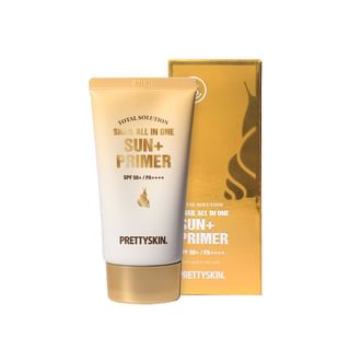 Primer solar todo en uno con extracto de caracol Pretty Skin